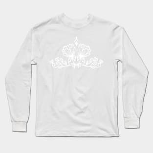 Floral line art Long Sleeve T-Shirt